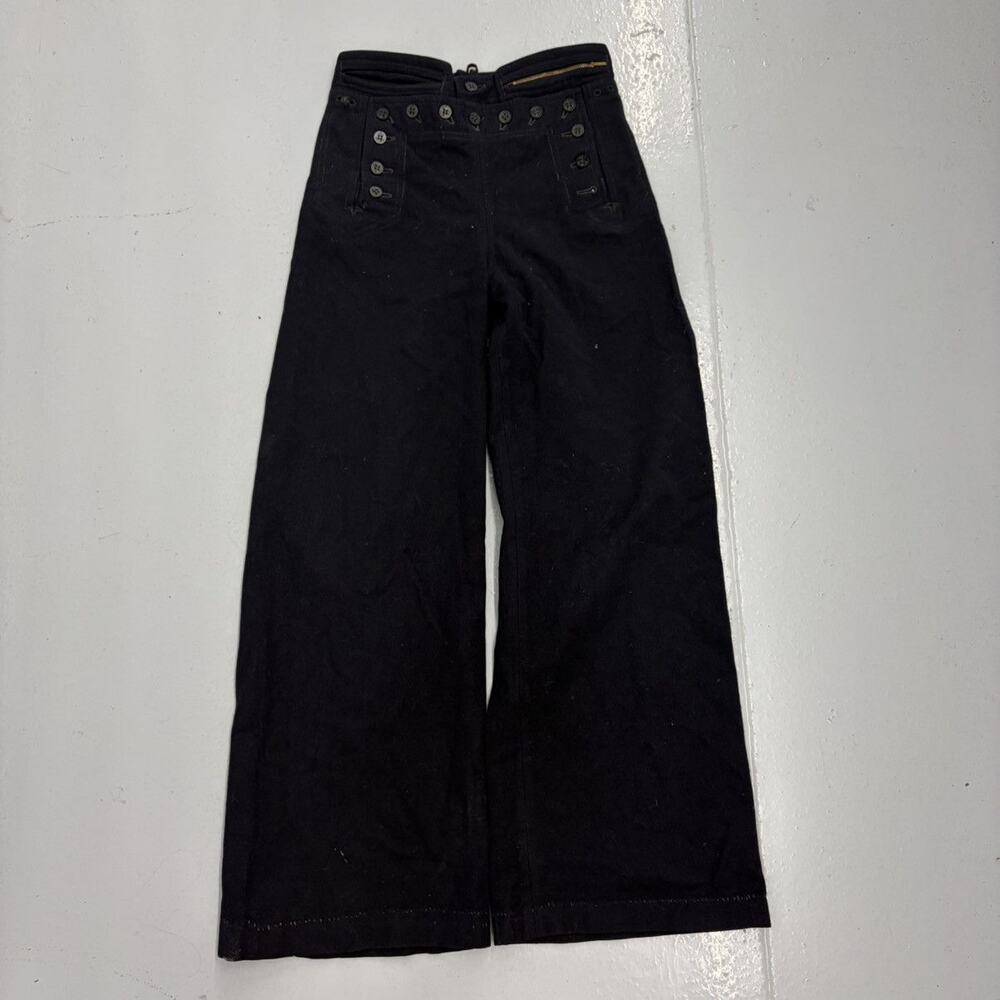 Vintage WW2 US Navy 13-Button Wool Sailor Pants 26x28